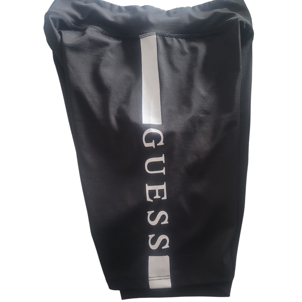 Guess Black Logo Spandex Shorts Size XS